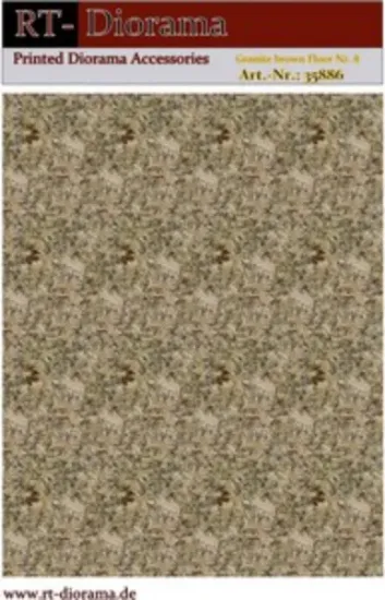 Picture of 1/35 Printed Accesories: Marble Floor Nr.8 Brown Granite - RT Diorama 35886