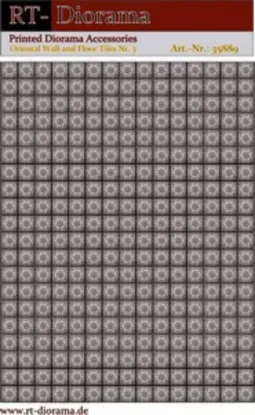 Picture of 1/35 Printed Accesories: Oriental Wall and Floor Tiles Nr.3 Andalusian Lace Pattern - RT Diorama 35889