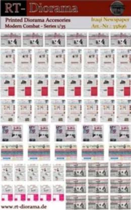 Picture of 1/35 Printed Accesories: "Iraqi Newspapers" - RT Diorama 35896