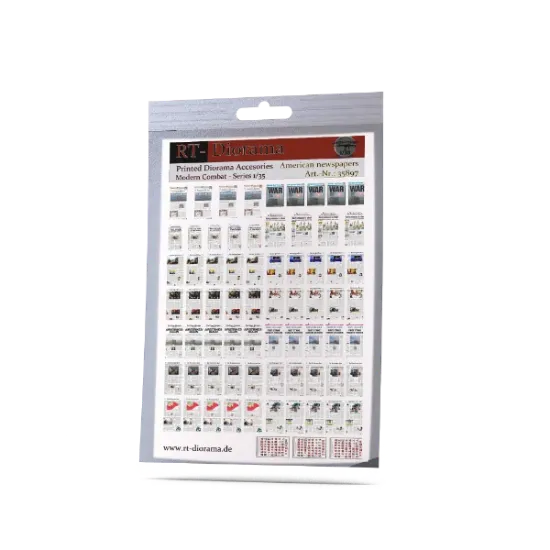 Picture of 1/35 Printed Accesories: "American Newspapers" - RT Diorama 35897