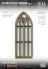 Picture of 1/35 Lasercut: Gothic church windows No.1 - RT Diorama 35916