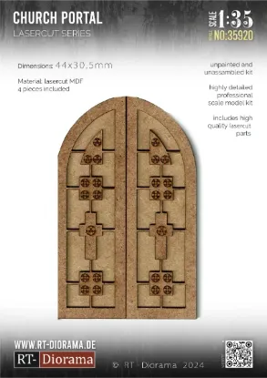 Picture of 1/35 Lasercut: Kirchenportal - RT Diorama 35920
