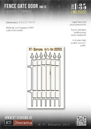 Picture of 1/35 Lasercut: Zaunelement Nr. 3 (im Rahmen) - RT Diorama 35933