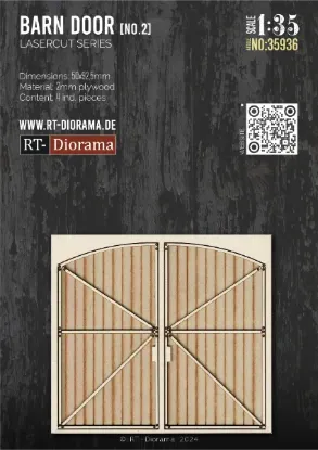 Picture of 1/35 Doppeltor 50x92,5 (Scheunentor) - RT Diorama 35936
