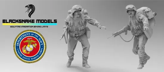 Picture of 1/35 USA IRACK 35-USMC-04 - BlackSnake 35-USMC-04