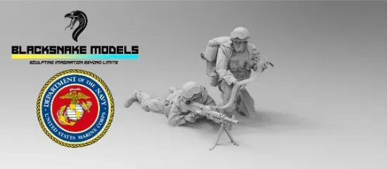 Picture of 1/35 USA IRACK 35-USMC-05-06 - BlackSnake 35-USMC-05-06