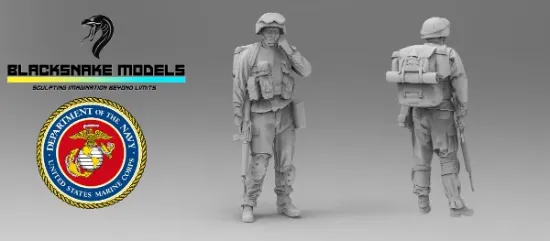 Picture of 1/35 USA IRACK 35-USMC-10 - BlackSnake 35-USMC-10