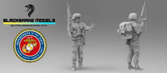 Picture of 1/35 USA IRACK 35-USMC-13 - BlackSnake 35-USMC-13