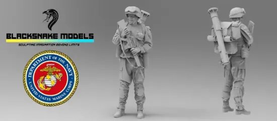 Picture of 1/35 USA IRACK 35-USMC-14 - BlackSnake 35-USMC-14