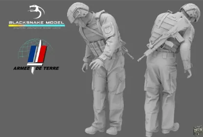 Picture of 1/35 FRENCH SOLDIER 4 35-FR-04 - BlackSnake 35-FR-04