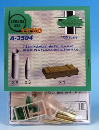 Picture of 1/35 7.5 cm Nebelgranatpatrone Kw.K 40 L/43 and  L/48 (smoke) - Eureka XXL A-3504