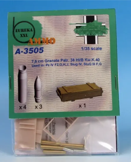 Picture of 1/35 7.5 cm Gr. Patr. 38 Hl/C Kw.K 40 L/43 and  L/48 (HEAT) - Eureka XXL A-3505
