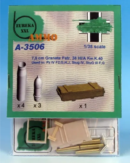 Picture of 1/35 7.5 cm Gr. Patr. 38 HlB Kw. K. 40 L/43 and L/48 (HEAT) - Eureka XXL A-3506