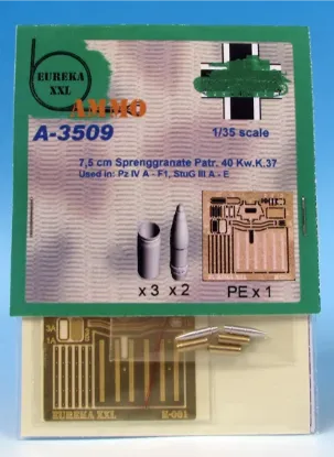 Picture of 1/35 7.5 cm Sprgr. Patr.34 Kw.K.37 L/24  (HE) - Eureka XXL A-3509