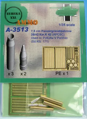 Picture of 1/35 7.5 cm Pzgr. Patr. 39/42 KwK 42 (APCBC) - Eureka XXL A-3513