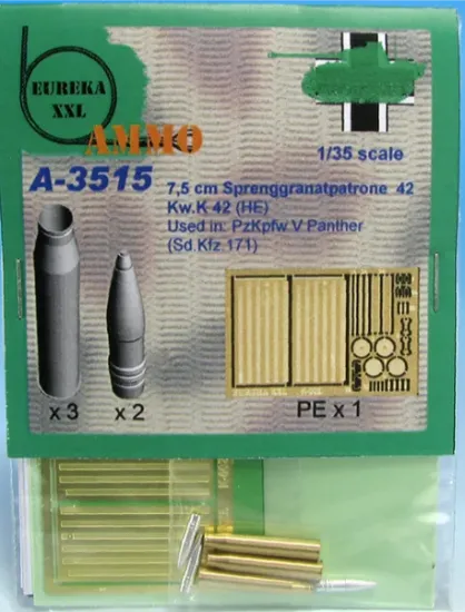 Picture of 1/35 7.5 cm Sprgr. Patr.42  Kw.K. 42 (HE) - Eureka XXL A-3515