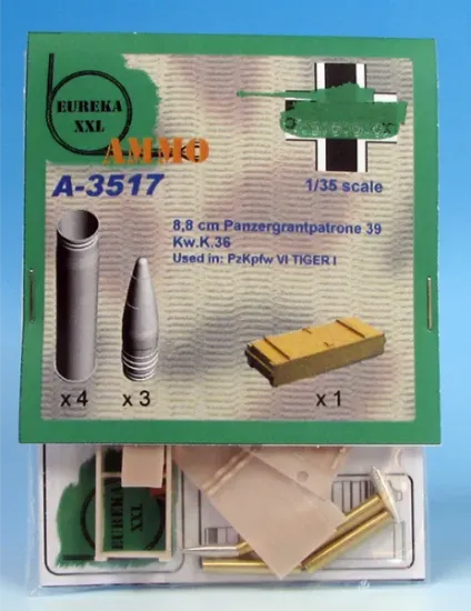 Picture of 1/35 8.8 cm Panzergranatpatrone  39 KwK 36  ( APCBC) - Eureka XXL A-3517