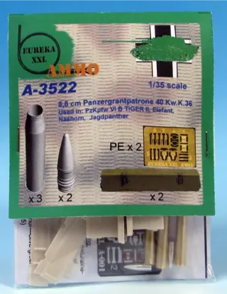Picture of 1/35 8.8 cm Ppanzergranatpatrone  40/43 KwK 43 (APCR) - Eureka XXL A-3522