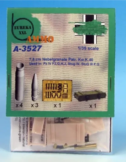 Picture of 1/35 7.5 cm Nebelgranatpatrone Kw.K 40 L/43 and  L/48 (smoke) - Eureka XXL A-3527