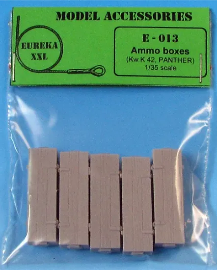 Picture of 1/35 Wooden ammo boxes for 7.5 cm Kw.K.42  (Panzer V Panther) - Eureka XXL E-013