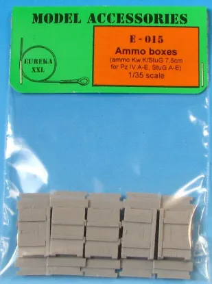 Picture of 1/35 Wooden ammo boxes for 7,5 cm Kw.K./Stu.G. 7,5 cm (PzKpfw IV A-F1 and StuG III)  - Eureka XXL E-015