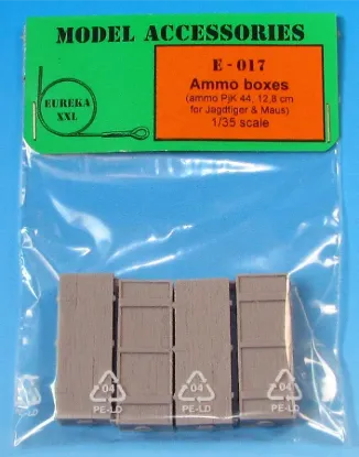 Picture of 1/35 Wooden ammo boxes for 12,8 cm Pjk.44/Kw.K.44  (SPG Jagdtiger and Maus Tank)  - Eureka XXL E-017