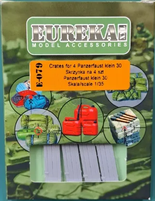Picture of 1/35 Wooden ammo crates for 4 pcs. German Panzerfaust klein 30 - Eureka XXL E-079