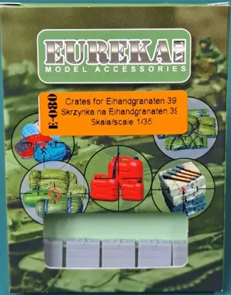 Picture of 1/35 Wooden ammo crates for 30 pcs. German hand grenade “Eihandgranaten 39 - Eureka XXL E-080