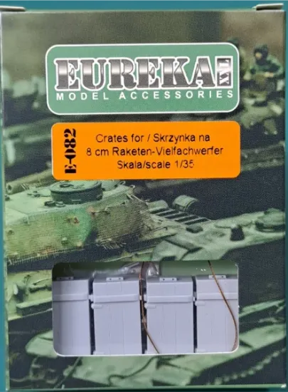 Picture of 1/35 Wooden ammo crates for 8 pcs. German 8 cm Raketen-Vielfachwerfer - Eureka XXL E-082