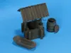 Picture of 1/35 Wooden water well with wooden bucket, wooden barrel and wooden manger.  - Eureka XXL ED-3505