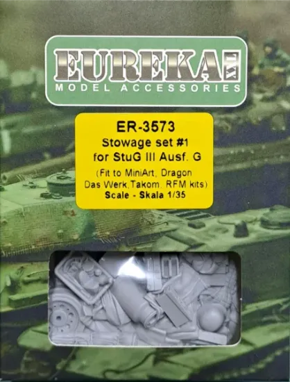 Picture of 1/35 Stowage set #1 for Sturmgeschutz III Ausf.G (Das Werk, Dragon, MiniArt, RFM, Takom) - Eureka XXL ER-3573