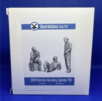 Picture of 1/35 Polish tank crew resting, September 1939 - Glowel Miniatures 35095