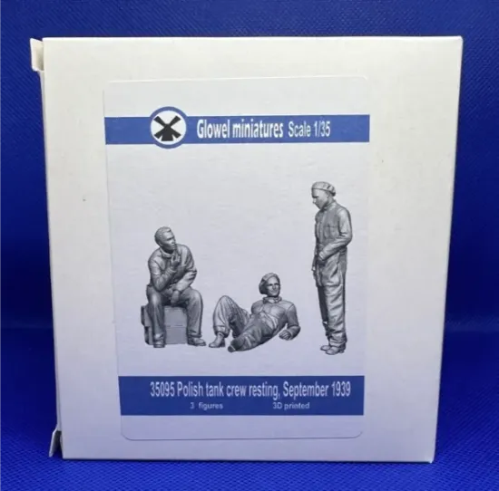 Picture of 1/35 Polish tank crew resting, September 1939 - Glowel Miniatures 35095