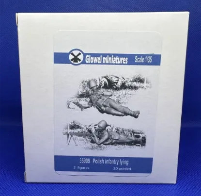 Picture of 1/35 Polish infantry lying - Glowel Miniatures 35909