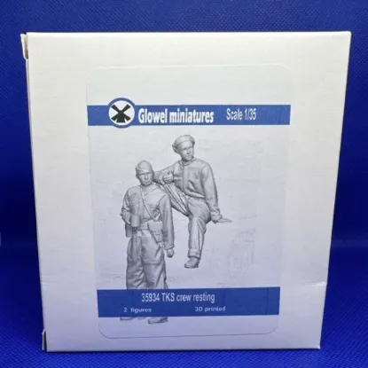Picture of 1/35 TKS crew resting - Glowel Miniatures 35934