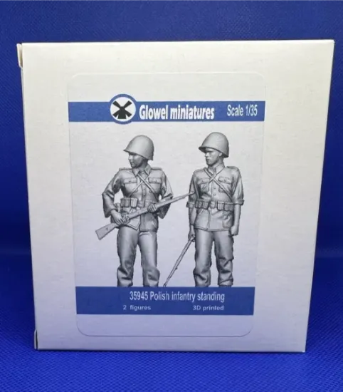 Picture of 1/35 Polish infantry standing - Glowel Miniatures 35945