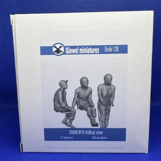Picture of 1/35 M18 Hellcat crew - Glowel Miniatures 35956
