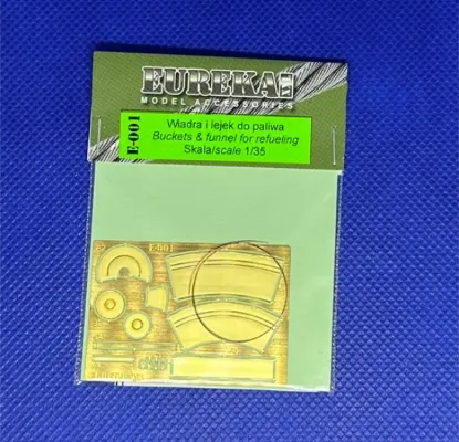 Picture of 1/35 13 photo-etched parts to make two buckets and funnel - Eureka XXL E-001