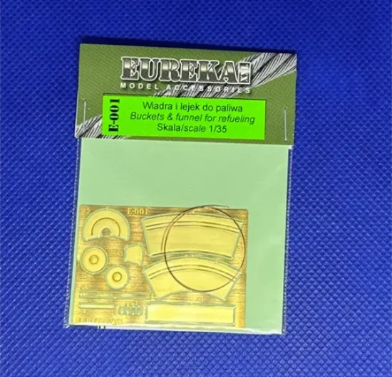 Picture of 1/35 13 photo-etched parts to make two buckets and funnel - Eureka XXL E-001