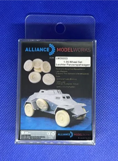 Picture of 1/35 Sd.Kfz. 221 Leichter Panzerspahwagen Wheels  - Alliance Model Works LW35053