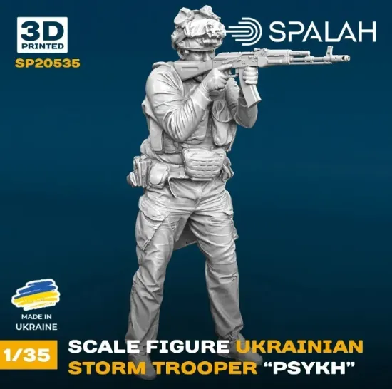 Picture of 1/35  Figure "Ukranian storm trooper "Psykh". - Spalah Models SP20535