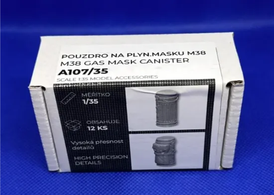 Picture of I/35 M38 Gas Mask Canister – Wehrmacht - Firma49 A107/35
