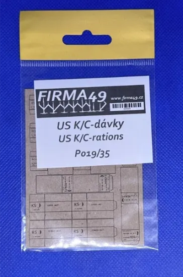 Picture of I/35 US K/C Rations - Firma49 P019/35