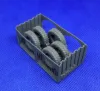Picture of I/35 Wheels for Schwimmwagen „wide“ (underinflated) - Firma49 T071/35