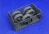 Picture of I/35 Wheels for Schwimmwagen „wide“ (underinflated) - Firma49 T071/35