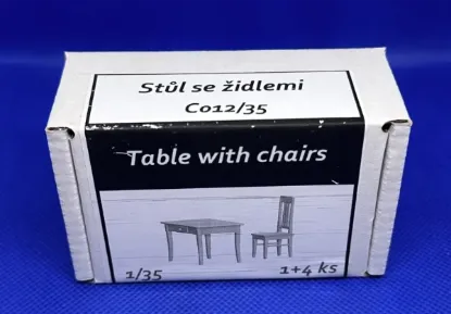 Picture of 1/35 Table with chairs - Firma49 C012/35