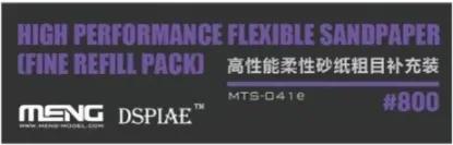 Picture of High Performance Flexible Sandpaper (Extra Fine Refill Pack/2500#) - Meng Model MTS-041e