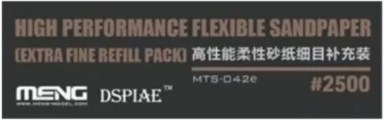 Picture of High Performance Flexible Sandpaper (Extra Fine Refill Pack/3000#) - Meng Model MTS-042e