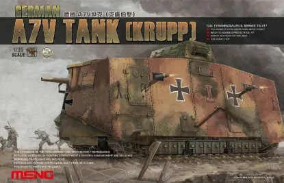 Picture of 1/35 German A7V Tank (Krupp) & Engine - Meng Model TS-017