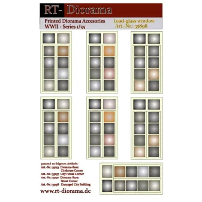 Picture of 1/35 Printed Accesories: Lead-Glass Windows - RT Diorama 35898
